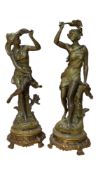 EARLY 20TH CENTURY AFTER FERRAND FRENCH SPELTER FIGURES