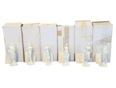 ROYAL WORCESTER - THE 1920S VOGUE COLLECTION - FIVE BONE CHINA LADIES