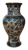 19TH CENTURY CHINESE QING DYNASTY SMALL CLOISONNE VASE