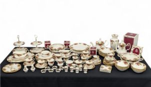 ROYAL ALBERT - OLD COUNTRY ROSES - EXTENSIVE FINE BONE CHINA DINNER / TEA SERVICE