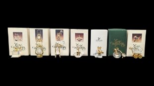 SWAROVSKI - COLLECTION OF SEVEN GLASS CRYSTAL MEMORIES MINIATURE FIGURES