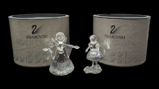 SWAROVSKI - TWO LATE 20TH CENTURY CRYSTAL GLASS FIGURES