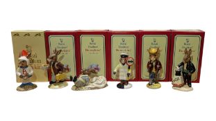 ROYAL DOULTON - COLLECTION OF SIX BOXED 1994 CHINA BUNNYKINS FIGURES