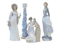 COLLECTION LLADRO & NAO PORCELAIN FIGURE & LAMP