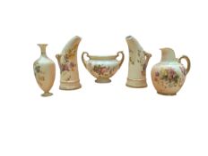 ROYAL WORCESTER - COLLECTION OF IVORY BLUSH CHINA