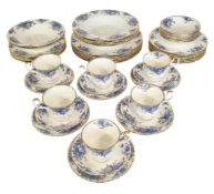 ROYAL ALBERT - LATE 20TH CENTURY BONE CHINA MOONLIGHT ROSE PATTERN DINNER SERVICE