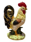 18TH CENTURY POTTERY COCKEREL FIGURE
