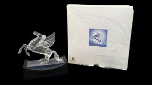 SWAROVSKI - 1998 CRYSTAL GLASS PEGASUS FIGURE FROM THE FABULOUS CREATURES SERIES