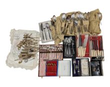 LARGE EXTENSIVE COLLECTION OF EPNS SILVER PLATED ITEMS