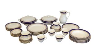 20TH CENTURY ROYAL WORCESTER REGENCY PATTERN PART DINNER & TEA SERVICE