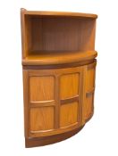 NATHAN FURNITURE - SQUARES PATTERN MID CENTURY CORNER UNIT