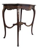 EDWARDIAN STYLE MAHOGANY INLAID OCCASIONAL TABLE