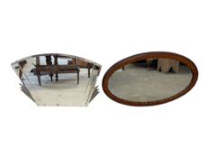 VINTAGE 1930S ART DECO WALL HANGING WALL MIRROR W/ ANOTHER