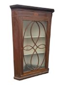 VICTORIAN 19TH CENTURY CORNER BOOKCASE CABINET