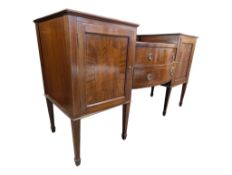 EDWARDIAN MAHOGANY INLAID SIDEBOARD