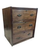 19TH CENTURY MAHOGANY PEDESTAL CHEST OF DRAWERS