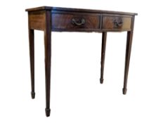 GEORGIAN STYLE BOW FRONT HALL / WRITING TABLE DESK