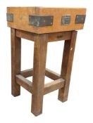 20TH CENTURY RUSHBROOKE'S ALBION BUTCHER'S BLOCK