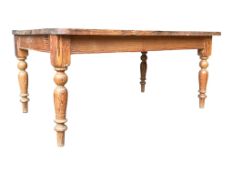 LARGE REFECTORY DINING KITCHEN TABLE W/ TABLE TOP STOVE