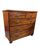 19TH CENTURY MAHOGANY CHEST OF DRAWERS