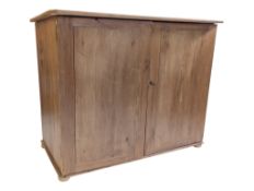 19TH CENTURY PINE CAMPAIGN CHEST OF DRAWERS CABINET