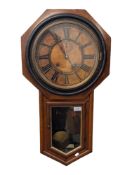 19TH CENTURY ANSONIA DROP DIAL WALL CLOCK