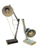 BRITISH MODERN DESIGN - TWO RETRO MID 20TH CENTURY LAMPS