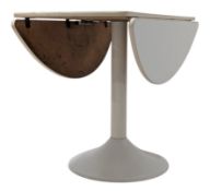 DANISH MODERN DESIGN- 20TH CENTURY ARKANA STYLE DROP LEAF TULIP DINING TABLE