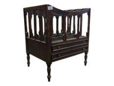 19TH CENTURY VICTORIAN STYLE CANTERBURY MAGAZINE RACK