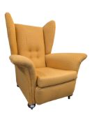 EARLY 20TH CENTURY WING BACK LOUNGE ARMCHAIR