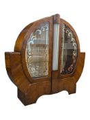 VINTAGE MID 20TH CENTURY ART DECO CHINA DISPLAY CABINET
