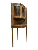 EARLY 20TH CENTURY FRENCH MAHOGANY CORNER CABINET