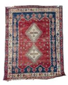 LARGE 20TH CENTURY CAUCASIAN CARPET FLOOR RUG