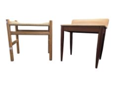 BRITISH MODERN DESIGN - TWO MID CENTURY FOOTSTOOLS