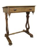 19TH CENTURY VICTORIAN OAK OCCASIONAL / WRITING TABLE