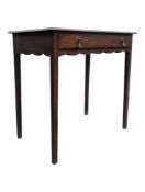 LATE 18TH CENTURY GEORGE III OAK SIDE TABLE