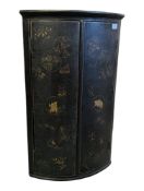 20TH CENTURY CHINOISERIE BLACK LACQUERED