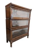 1920S GLOBE WERNICKE OAK LAWYERS STACKING BOOKCASE