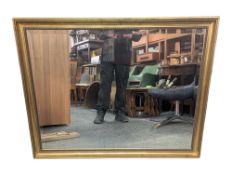 20TH CENTURY REPRODUCTION LARGE GILT OVERMANTEL MIRROR
