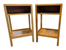 AIR MINISTRY FURNITURE - PAIR OF MID CENTURY BEDSIDE TABLES