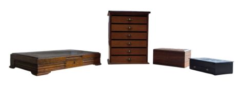 COLLECTION OF JEWELLERY BOXES / CABINETS