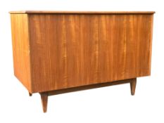 BRITISH MODERN DESIGN - MID CENTURY TEAK WOOD BLANKET BOX