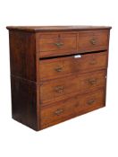 VICTORIAN 19TH CENTURY WALNUT CHEST OF DRAWERS