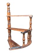 A VICTORIAN REVIVAL SET OF PINE LIBRARY STEPS