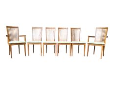 BRITISH MODERN DESIGN - SET OF RETRO STYLE SIX MID CENTURY DINING CHAIRS
