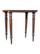 MANNER OF GILLOWS - VICTORIAN 19TH CENTURY MAHOGANY SIDE TABLE