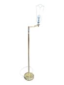20TH CENTURY BRASS ARTICULATED FLOOR STANDING LAMP