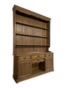 LARGE 19TH CENTURY PINE WELSH DRESSER KITCHEN CABINET