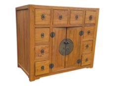 20TH CENTURY CHINESE HARDWOOD CABINET / SIDEBOARD
