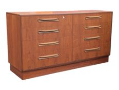 G-PLAN FURNITURE FRESCO TEAK DOUBLE CHEST OF DRAWERS